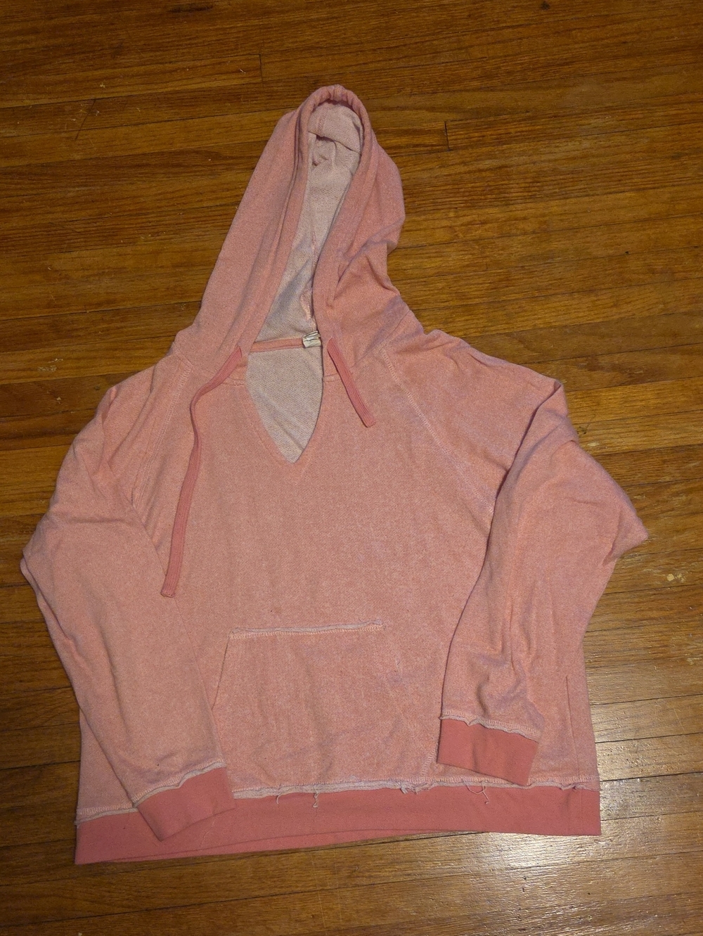 ZYIA Dusty Rose Hooded Pullover Sweatshirt